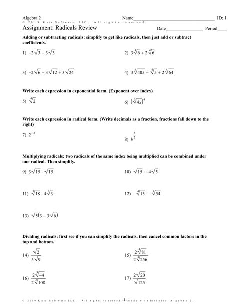 rational expressions review worksheet answers